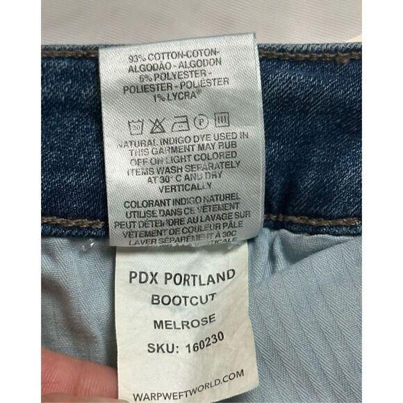 Warp+Weft Women’s PDX Bootcut Blue Jeans Size 14 Plus - Picture 8 of 11